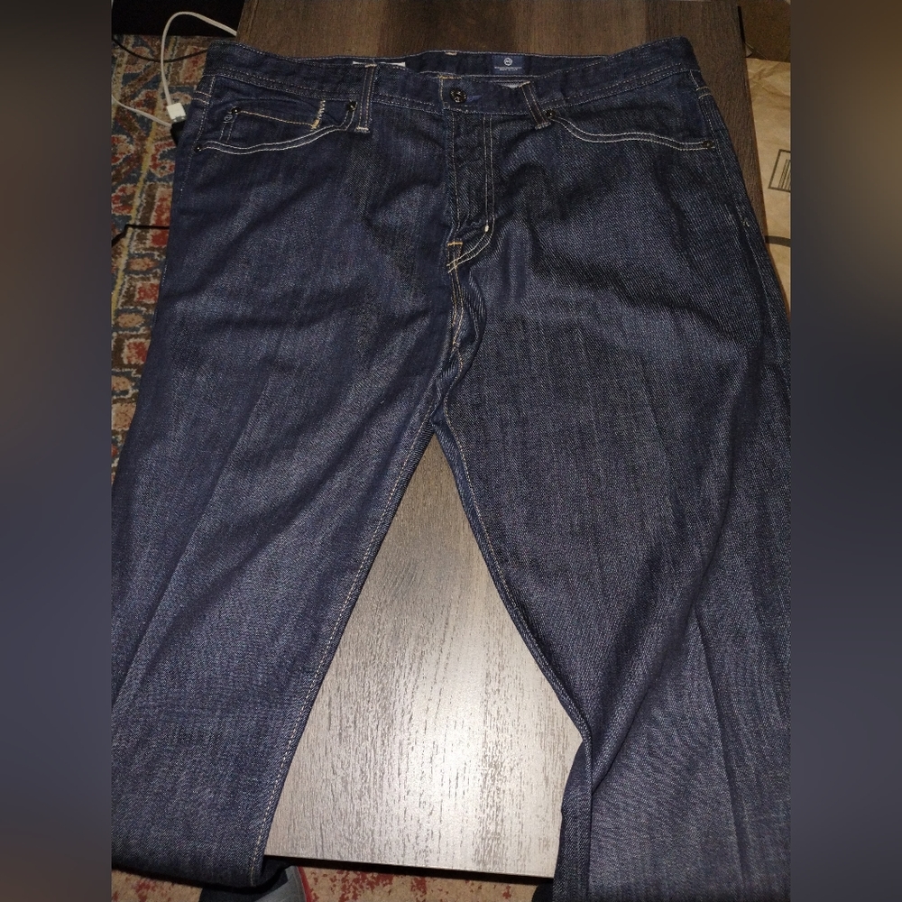 AG Adriano Goldschmied Mens 36x32 THE HERO USA Cotton Elastane Dark Wash PERFECT